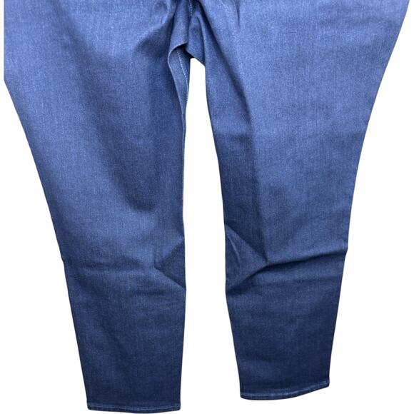 Isaac Mizrahi Live! Dark‎ Indigo Pull-On Slim Leg Ankle Jean 24W Plus NWT - Picture 6 of 10